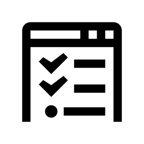 Window Browser Schedule List Layout Line icon