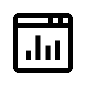 Window Browser Site Webpage Chart Graph Diagram Layout Line icon