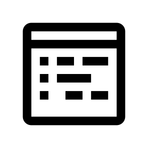 Window Coding Code Layout Line icon