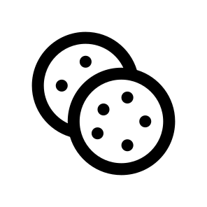 Cookie Biscuit Chocolate Two Icon icon