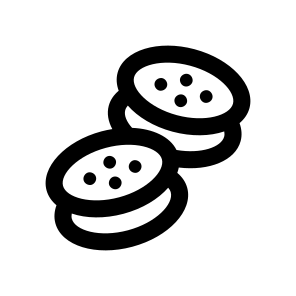 Cookie Biscuit Dessert Food Six icon