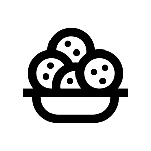 Cookie Biscuit Dessert Plate Two icon