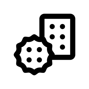 Cookies Biscuits Icon Symbol Vector icon