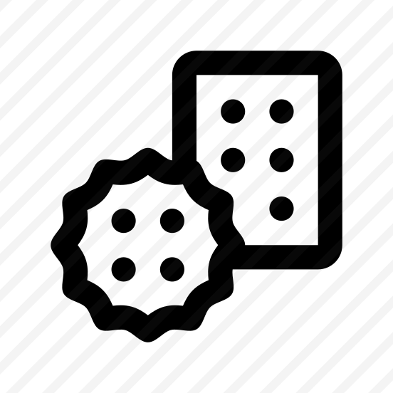 Cookies Biscuits Icon Symbol Vector preview