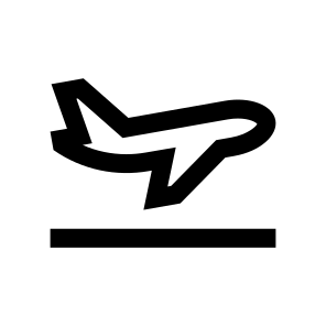 Aircraft Departure Icon Symbol Vector icon