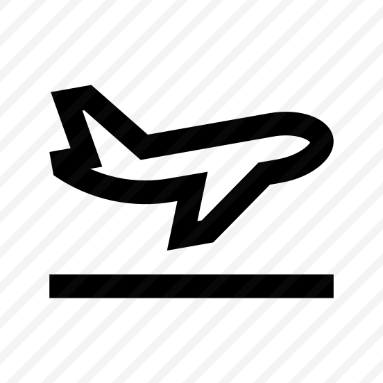 Aircraft Departure Icon Symbol Vector preview