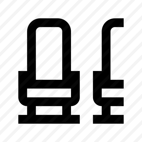 Aircraft Seats Icon Symbol Vector preview