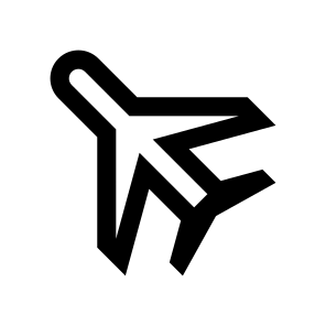 Airplane Departure Icon Symbol Vector icon