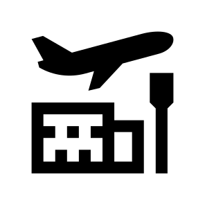 Airport Aircraft Transport Takeoff Icon icon
