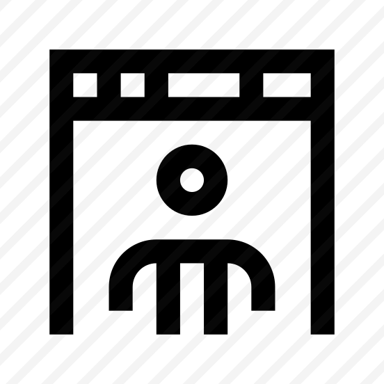 Airport Customs Inspection Border Icon preview
