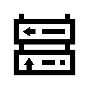 Airport Navigation Pointers Signs Icon icon