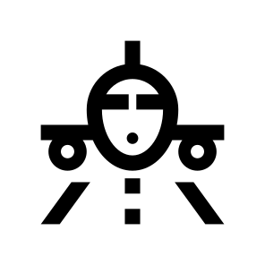 Airport Plane Airplane Takeoff Landing Arrival Departure Runway icon
