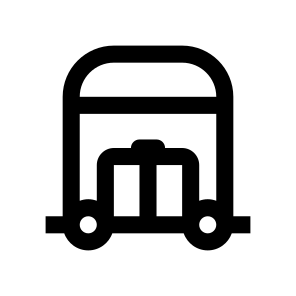Baggage Luggage Hotel Things Icon icon