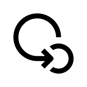 Logo Mark Abstract Figure Circle Arrow icon