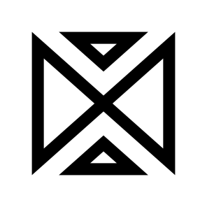 Logo Mark Abstract Figure Triangles Lines Cross Two icon