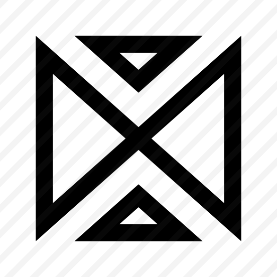 Logo Mark Abstract Figure Triangles Lines Cross Two preview