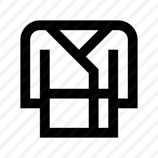 Bathrobe Fashion Icon Symbol Vector preview