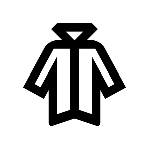 Cloak Fashion Icon Symbol Vector icon