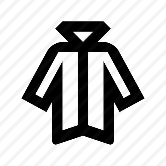 Cloak Fashion Icon Symbol Vector preview