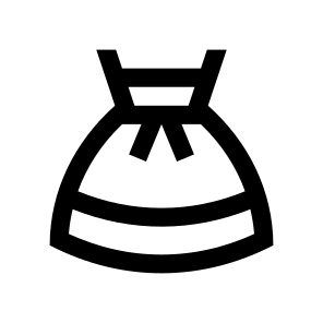 Dress Bow Clothes Icon Symbol icon