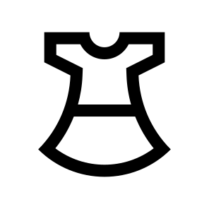 Dress Clothes Girl Two Icon icon