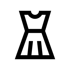 Dress Fashion Icon Symbol Vector icon