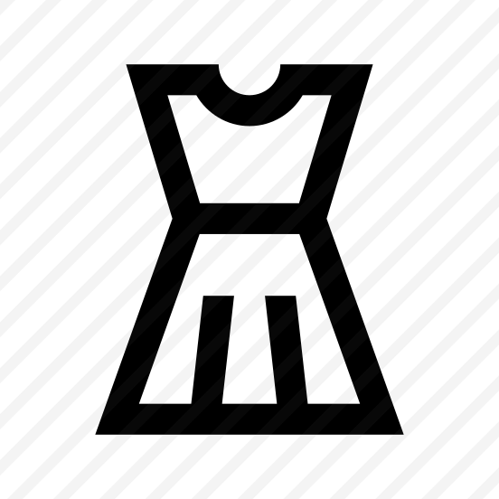 Dress Fashion Icon Symbol Vector preview