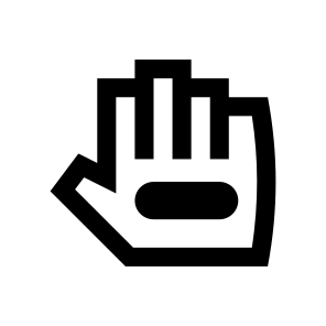Glove Three Icon Symbol Vector icon
