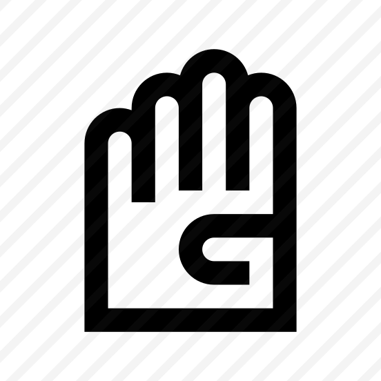Glove Two Icon Symbol Vector preview