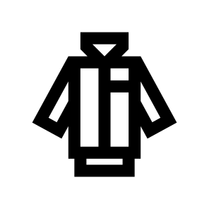 Jacket Fashion Icon Symbol Vector icon