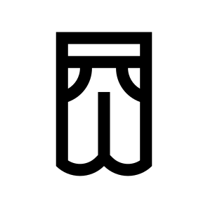 Pants Copy Icon Symbol Vector icon
