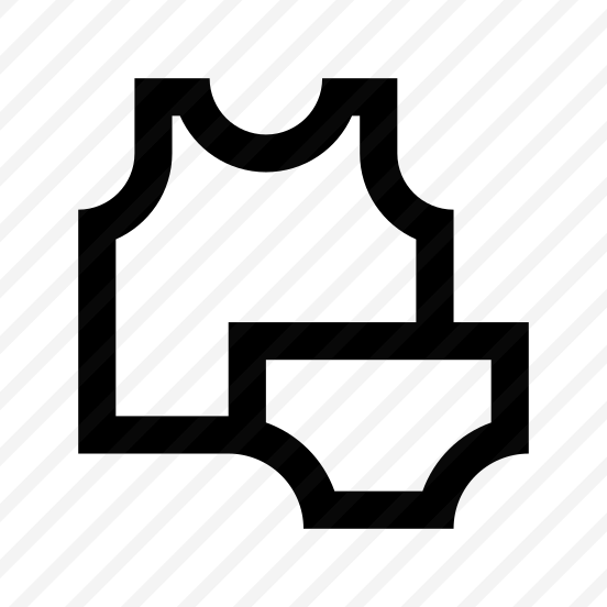 Shirt Panties Icon Symbol Vector preview