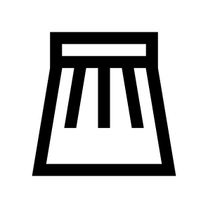 Skirt Icon Symbol Vector Ui icon