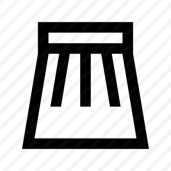 Skirt Icon Symbol Vector Ui preview