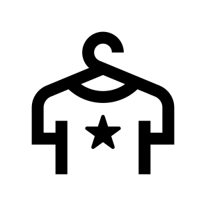 Twenty Shirt Clothes Rack Star icon
