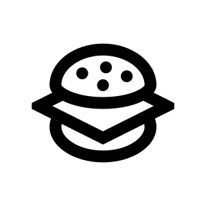 Burger Fastfood Meat Icon Symbol icon