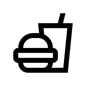 Fast Food Burger Cola Icon icon