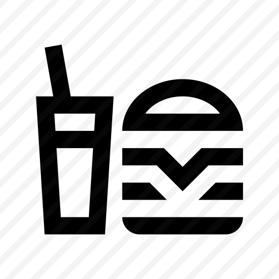 Fast Food Burger Soda Nutrition Line preview