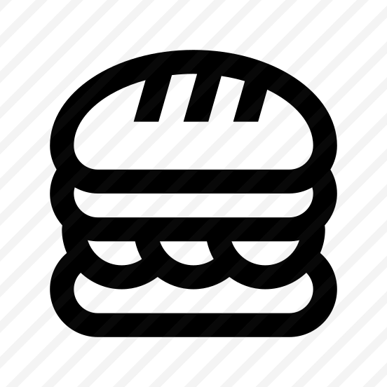 Fast Food Sandwich Nutrition Three Line preview