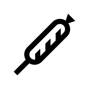 Fast Food Sausage Nutrition Icon icon