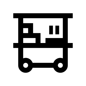 Fast Food Truck One Icon icon