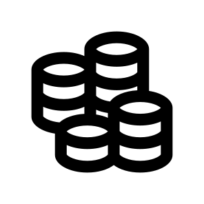 Coins Money Cash Fifteen Icon icon