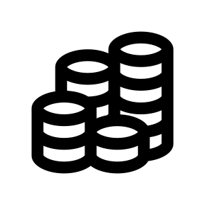 Coins Money Cash Fourteen Icon icon