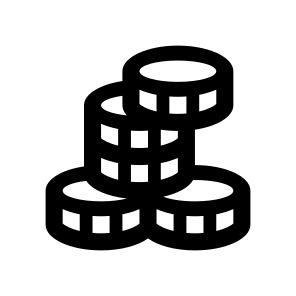 Coins Money Cash Seven Icon icon