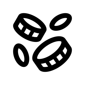 Coins Money Cash Ten Icon icon