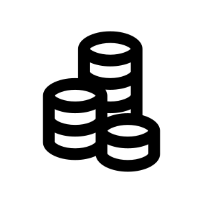 Coins Money Cash Twenty Icon icon