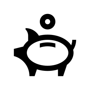 Coins Piggy Bank Savings Money icon