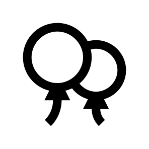 Balloons Icon Symbol Vector Ui icon
