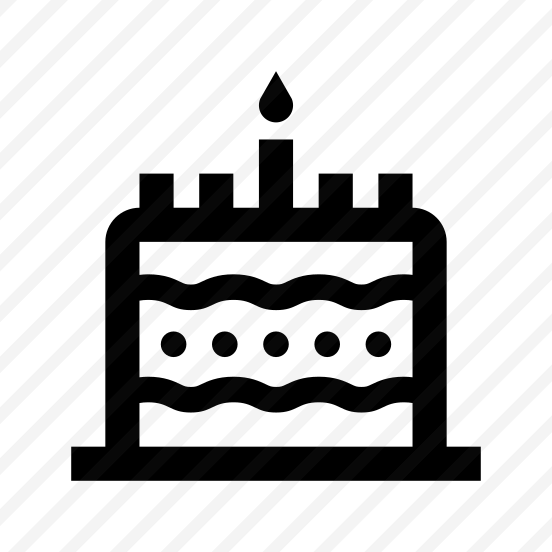 Birthday Cake Dessert Sweet Five Line preview