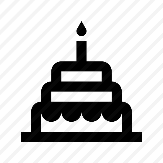 Birthday Cake Dessert Sweet One Line preview